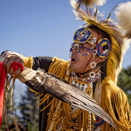 native man in traditional clothing